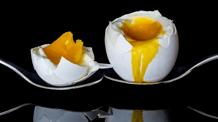 Boiled eggs on a diet